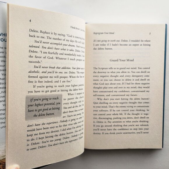 Think Better, Live Better: A Victorious Life Begins in Your Mind by Osteen - Picture 4 of 7